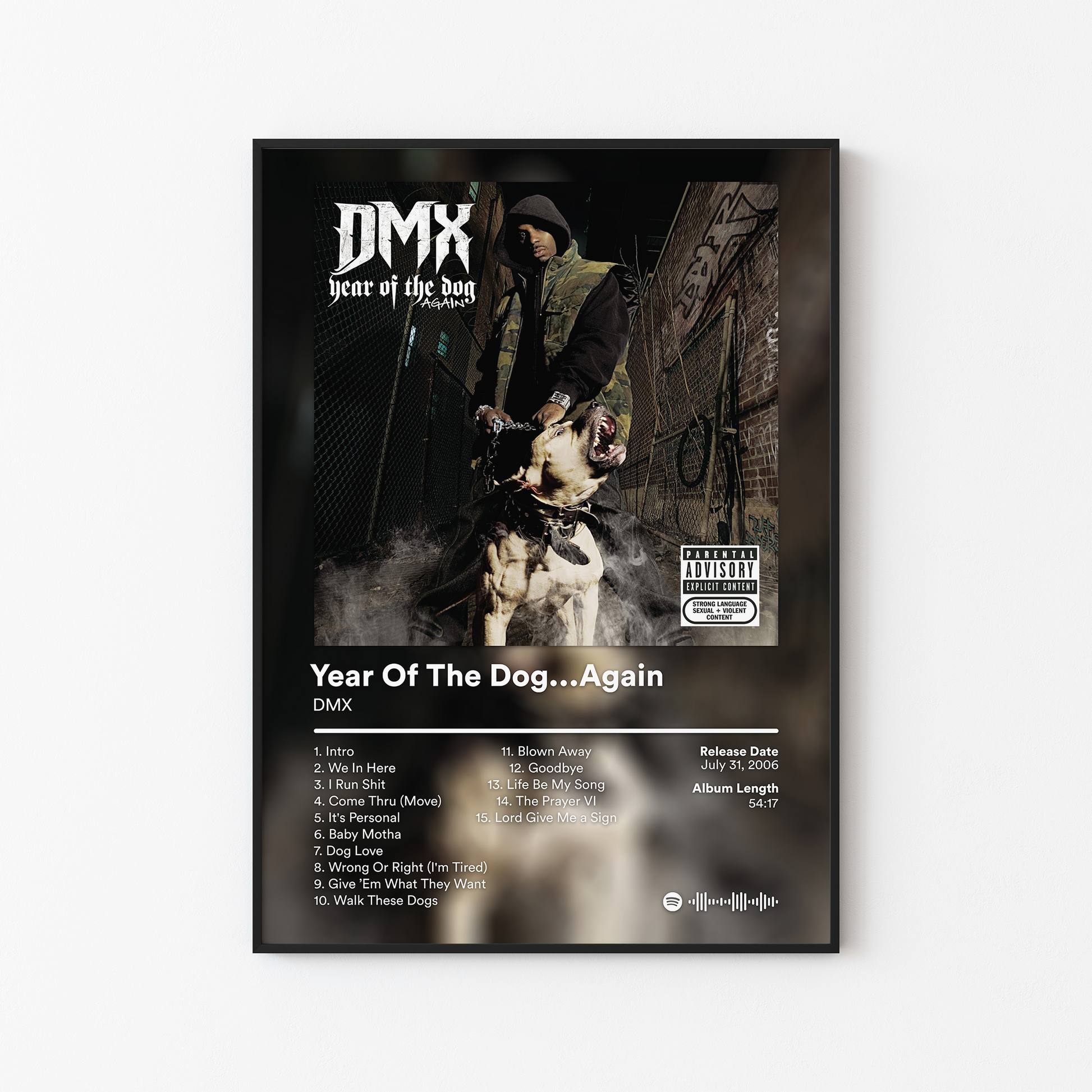 DMX Year Of The Dog Again Album Poster