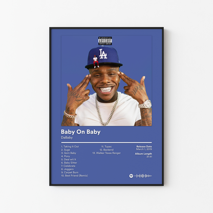 DaBaby Baby On Baby Album Poster