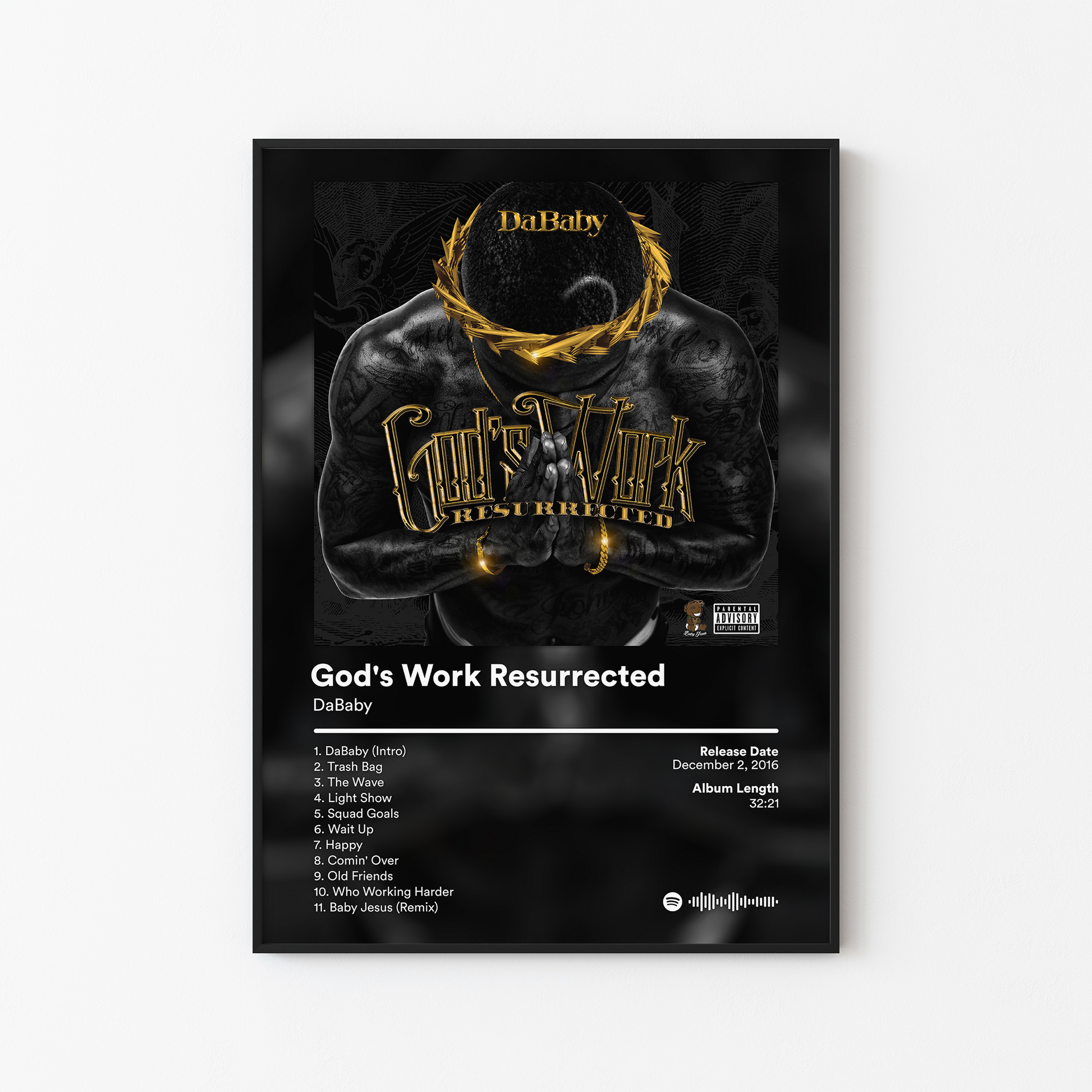 DaBaby Gods Work Resurrected Album Poster