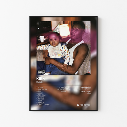DaBaby KIRK Album Poster