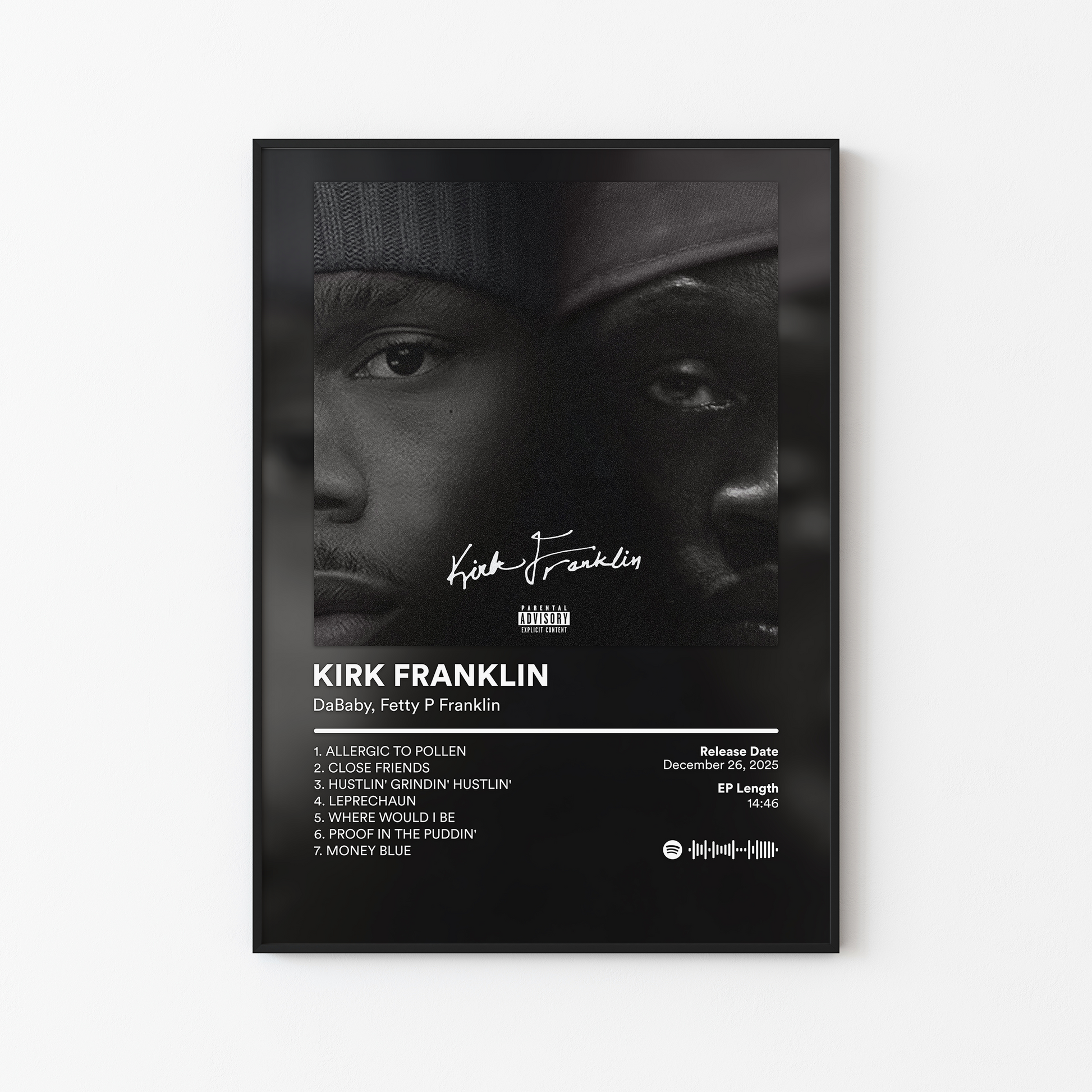DaBaby KIRK FRANKLIN Album Poster