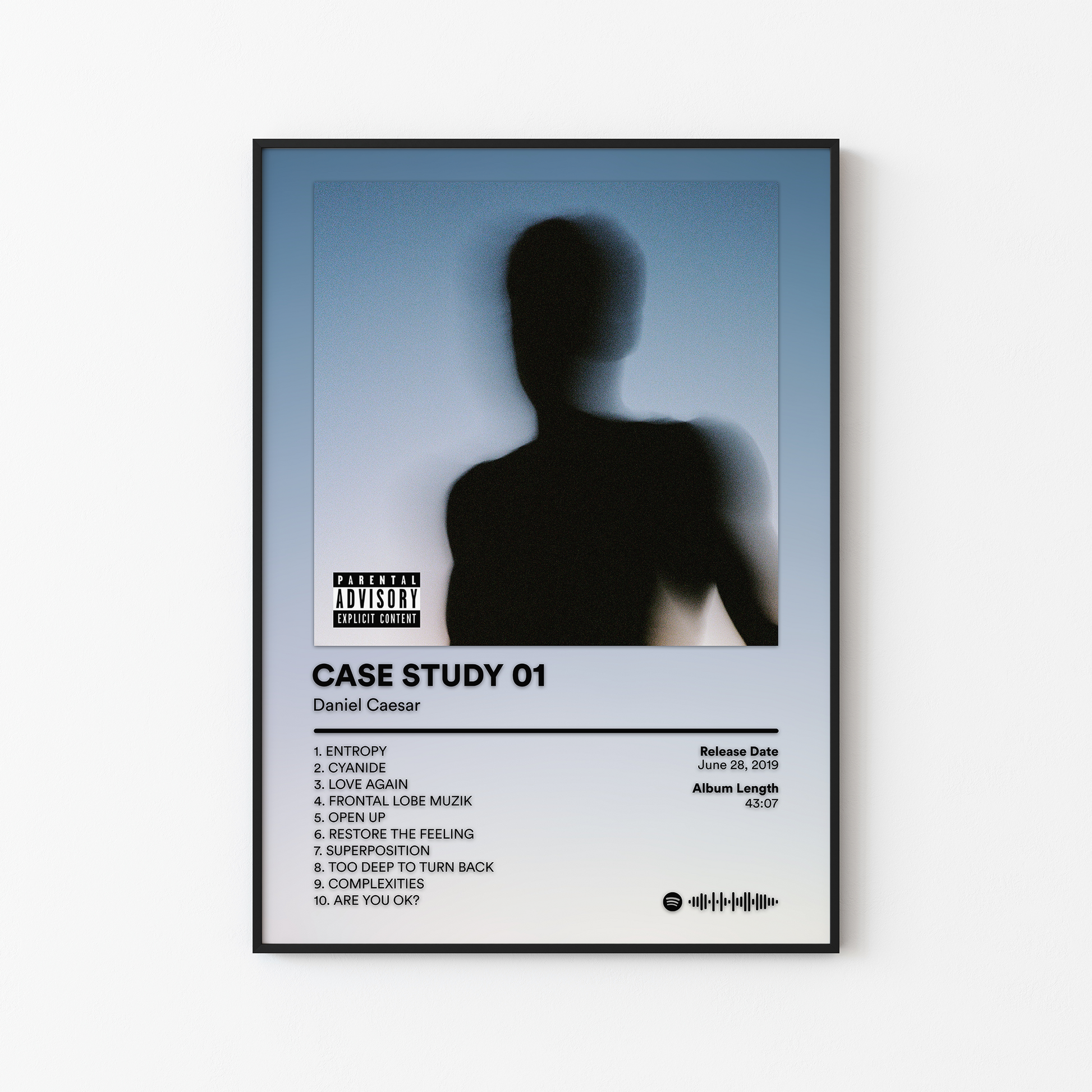 Daniel Caesar CASE STUDY 01 Album Poster
