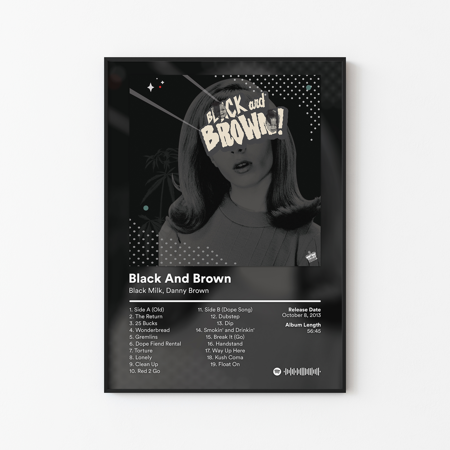Danny Brown Black And Brown Album Poster