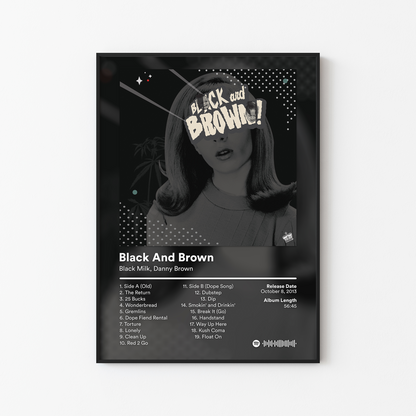 Danny Brown Black And Brown Album Poster