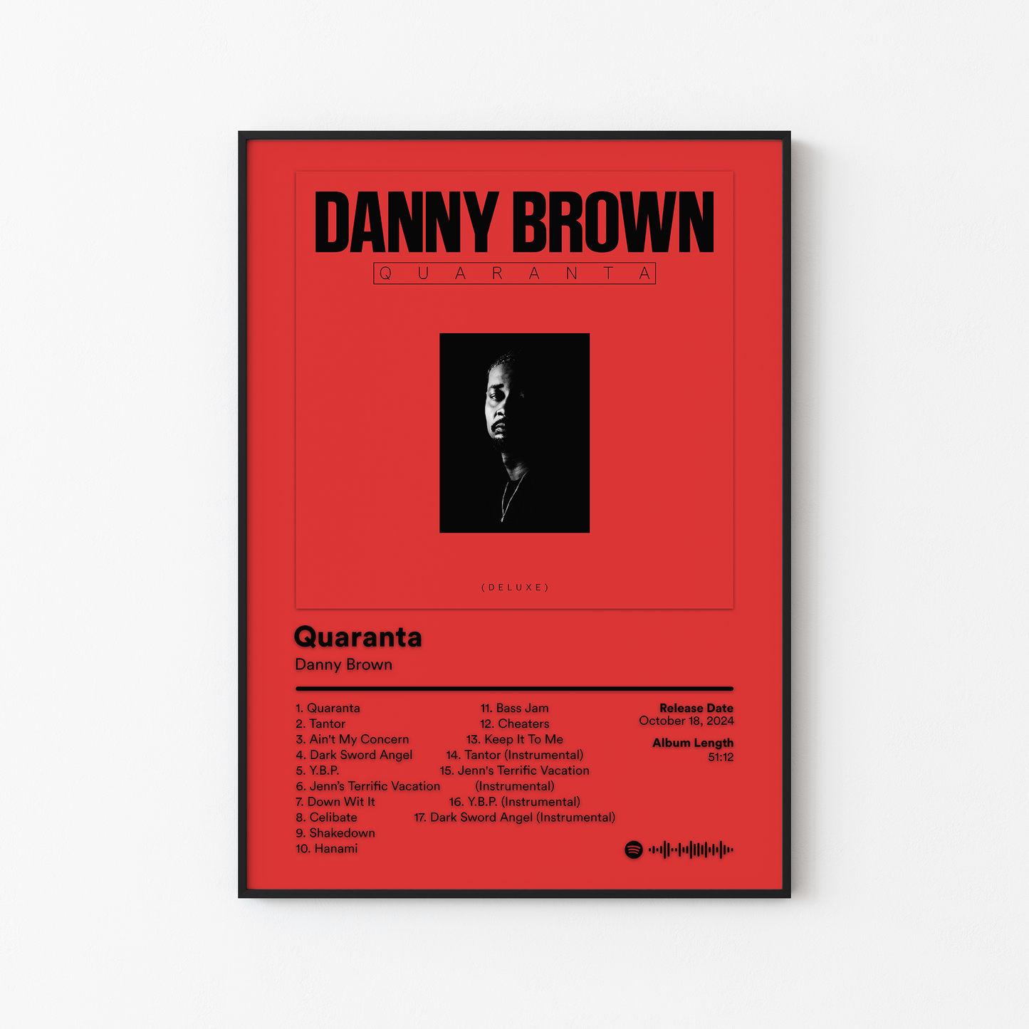 Danny Brown Quaranta Deluxe Album Poster