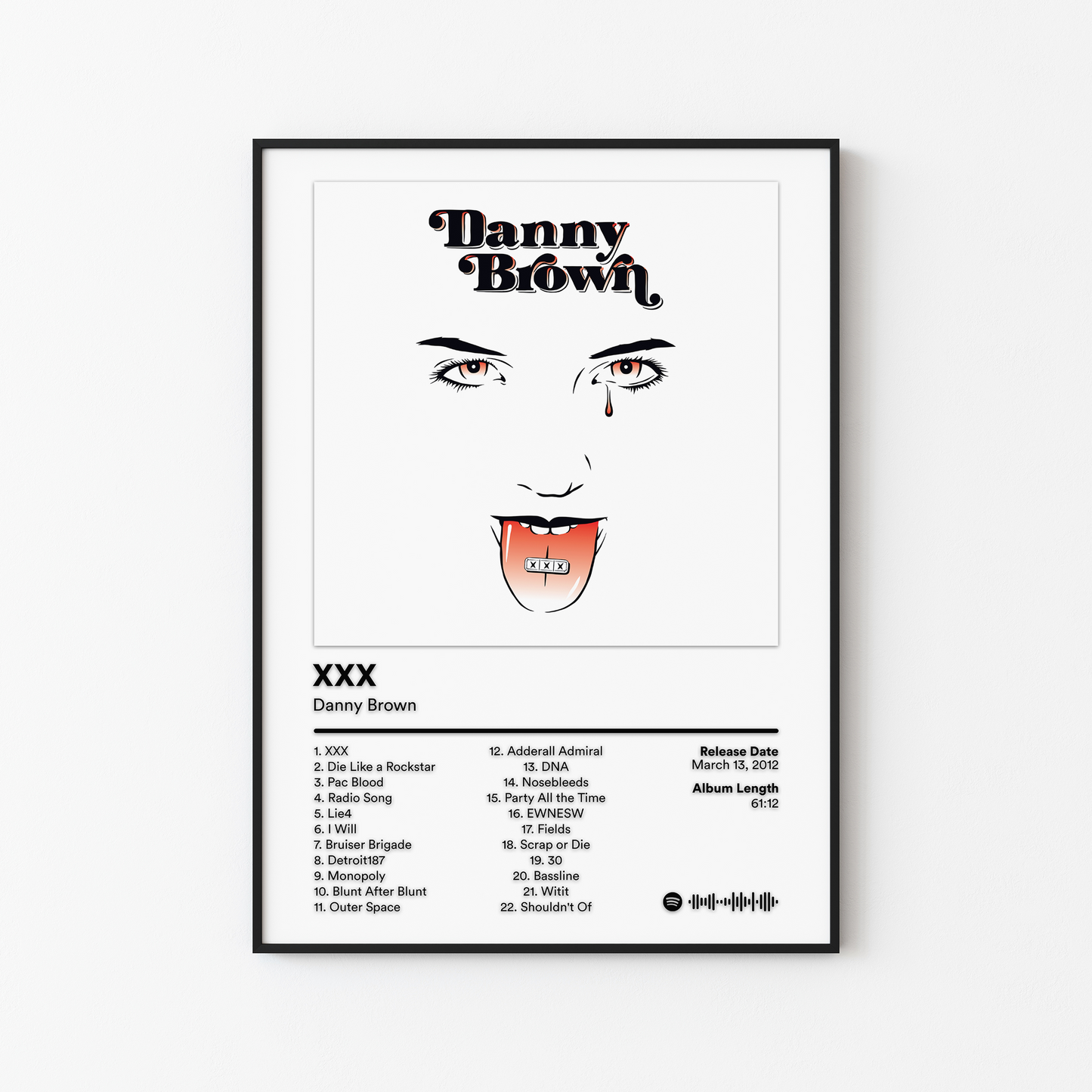 Danny Brown XXX Album Poster