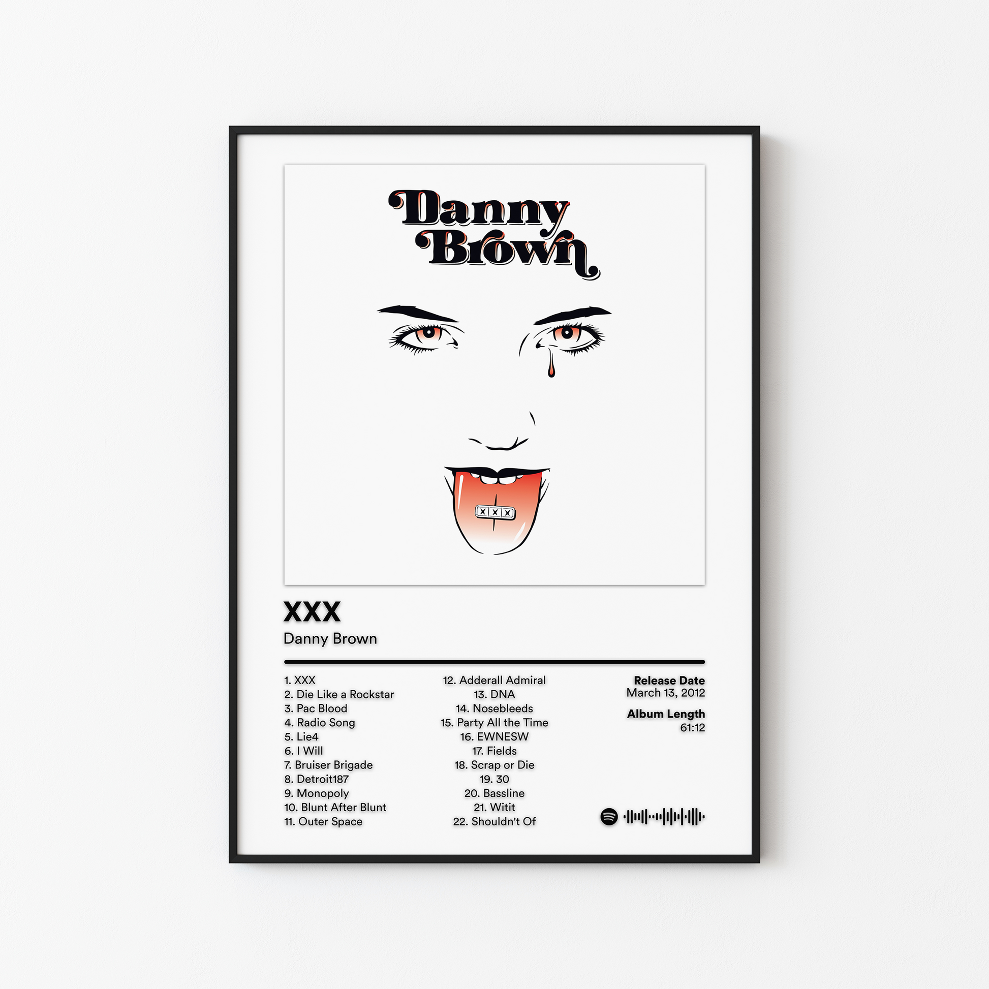 Danny Brown XXX Album Poster