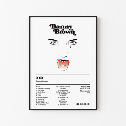 Danny Brown XXX Album Poster
