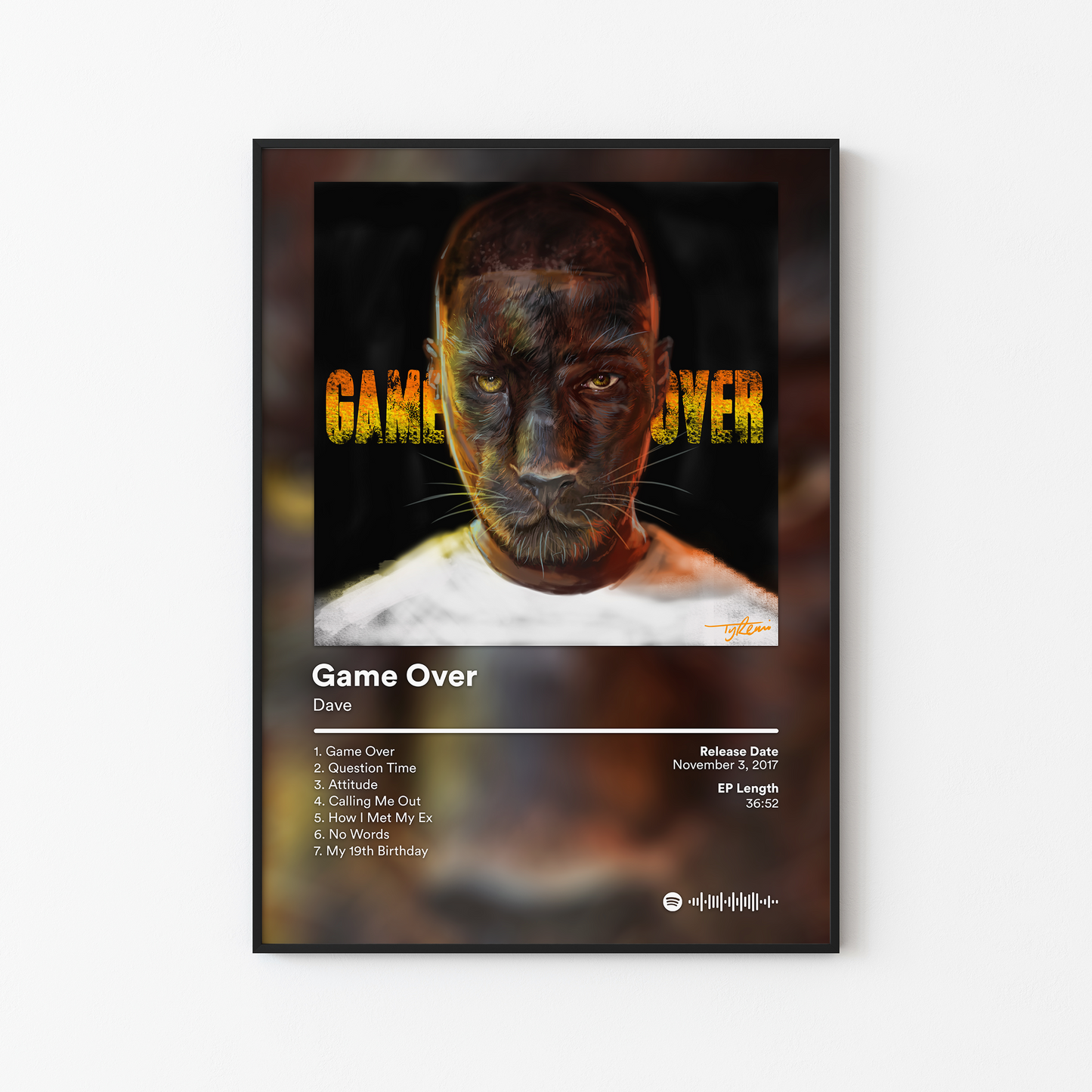 Dave Game Over EP Poster