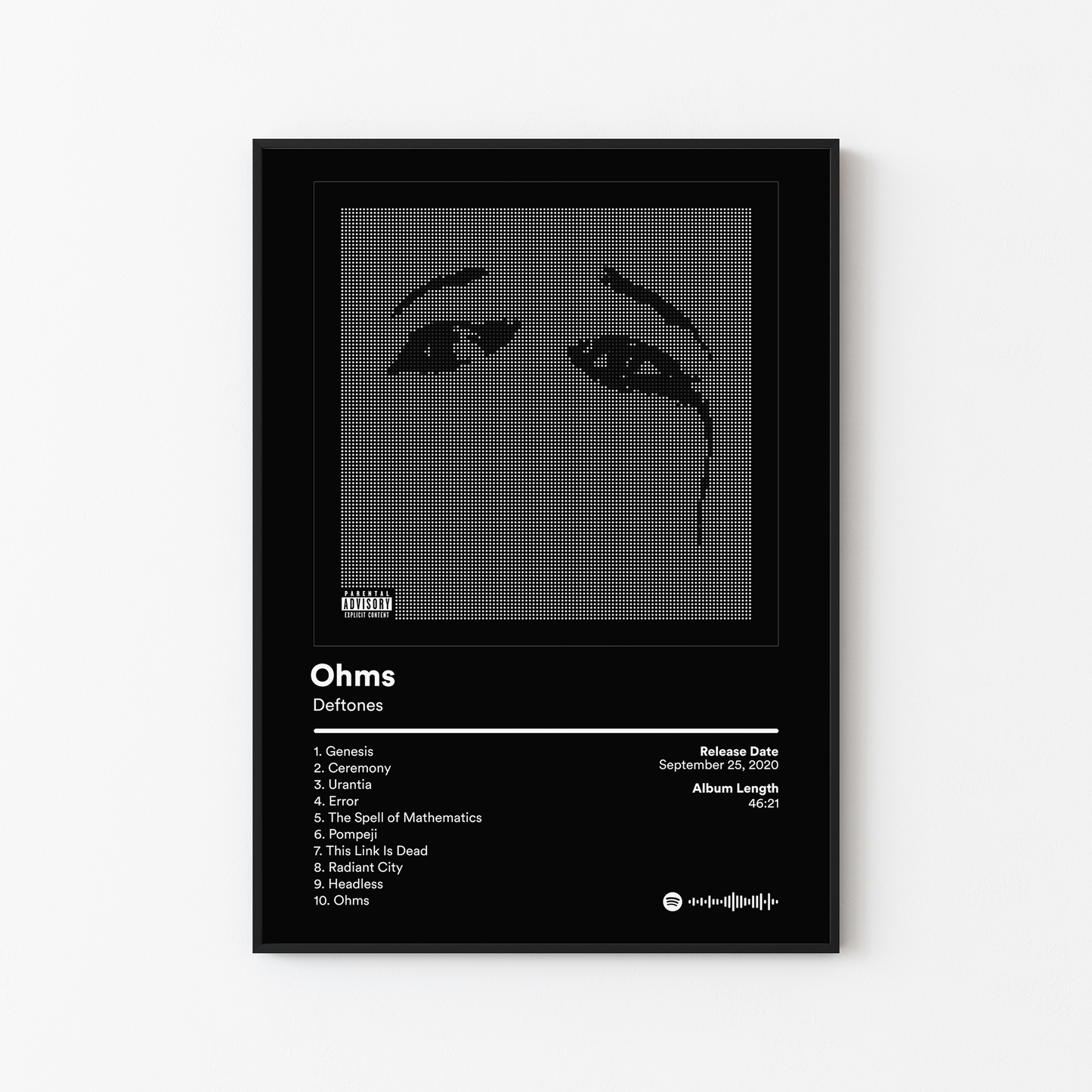 Deftones Ohms Album Poster