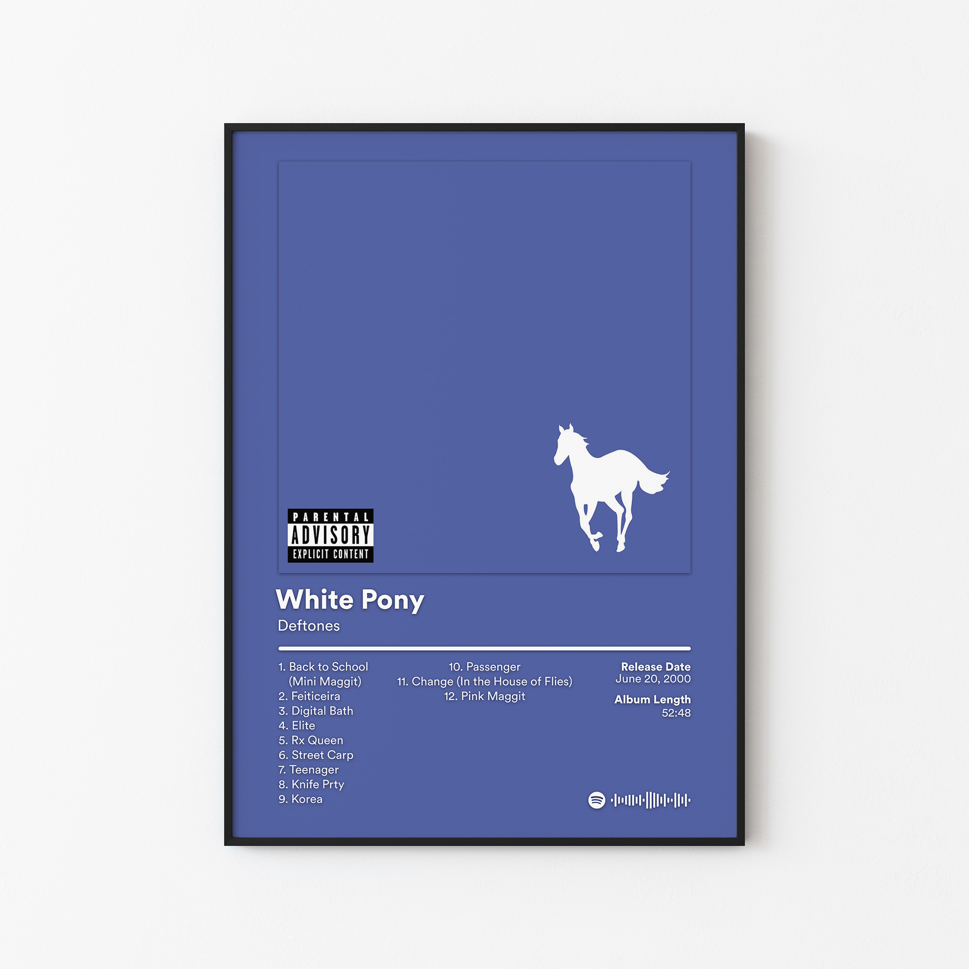 Deftones White Pony Album Poster