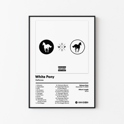 Deftones White Pony Album Poster