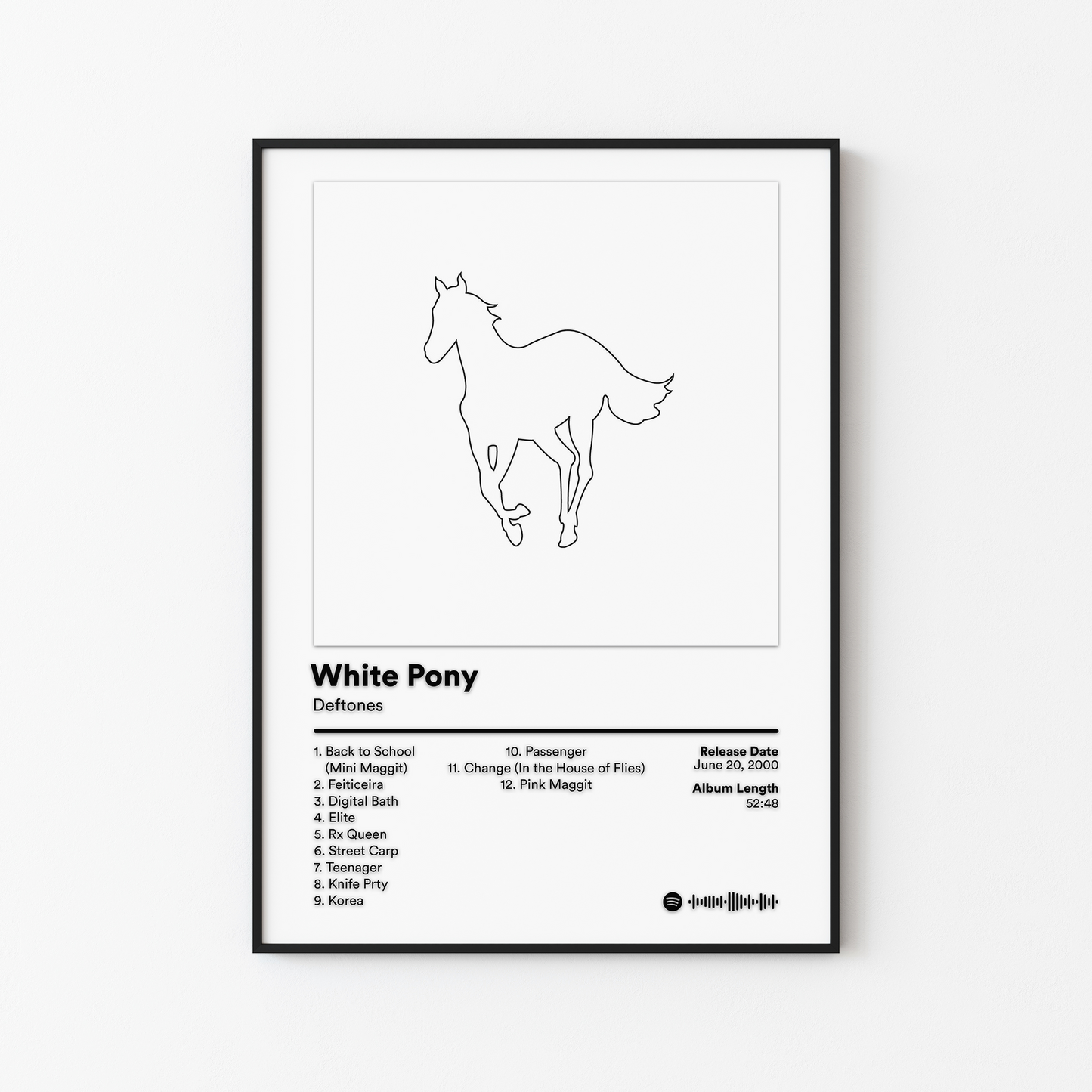 Deftones White Pony Album Poster