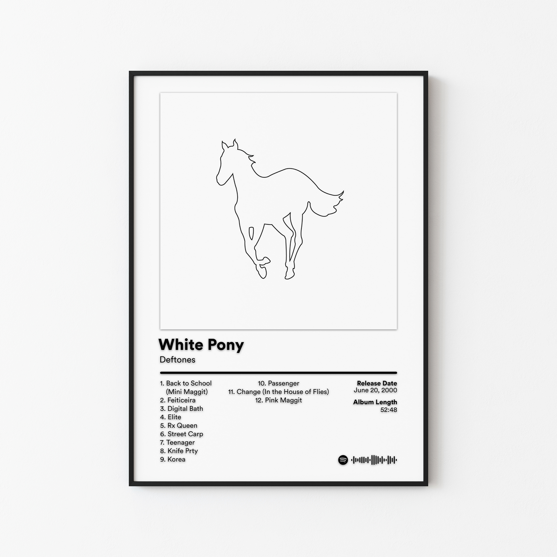 Deftones White Pony Album Poster