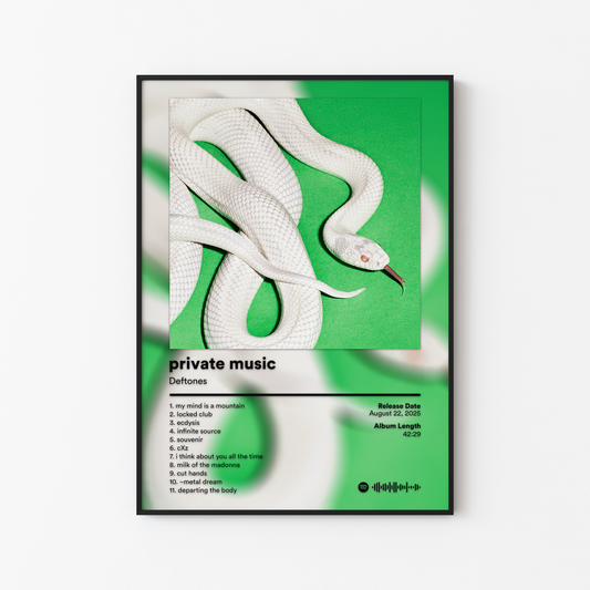 Deftones private music Album Poster