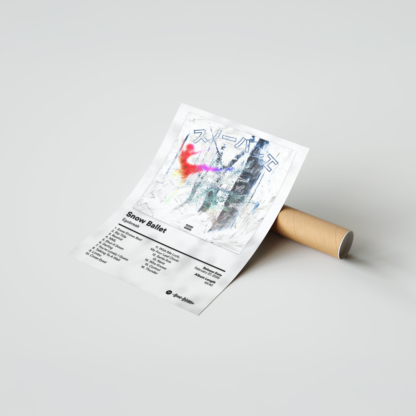 Egobreak Snow Ballet Album Poster