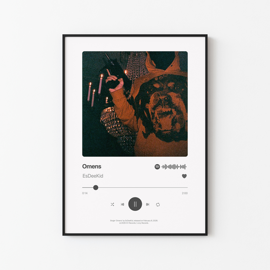 EsDeeKid Omens Song Poster