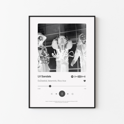 EsDeeKid fakemink Rico Ace LV Sandals Poster