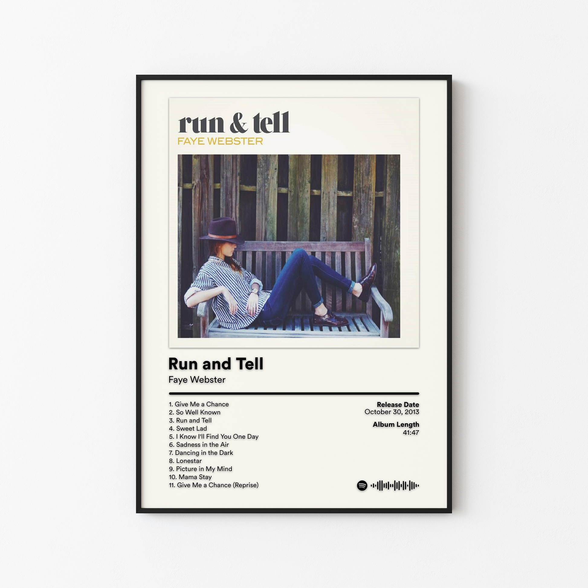 Faye Webster Run and Tell Album Poster