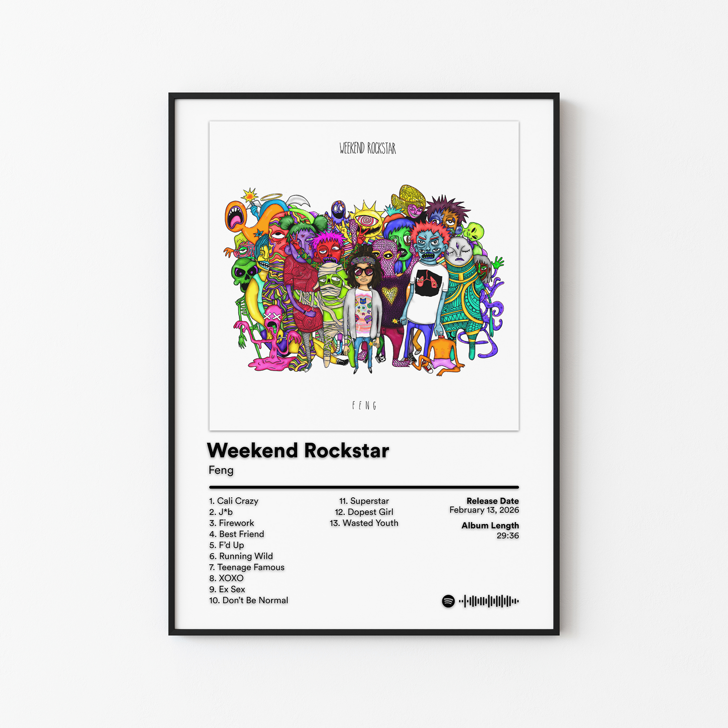 Feng WEEKEND ROCKSTAR Album Poster