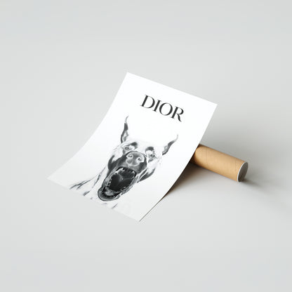 Dior Dobermann Poster