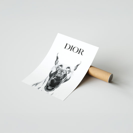 Dior Dobermann Poster