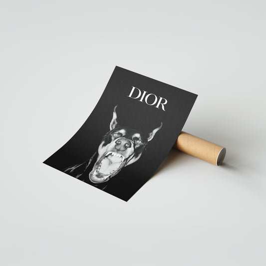 Dior Dobermann Poster