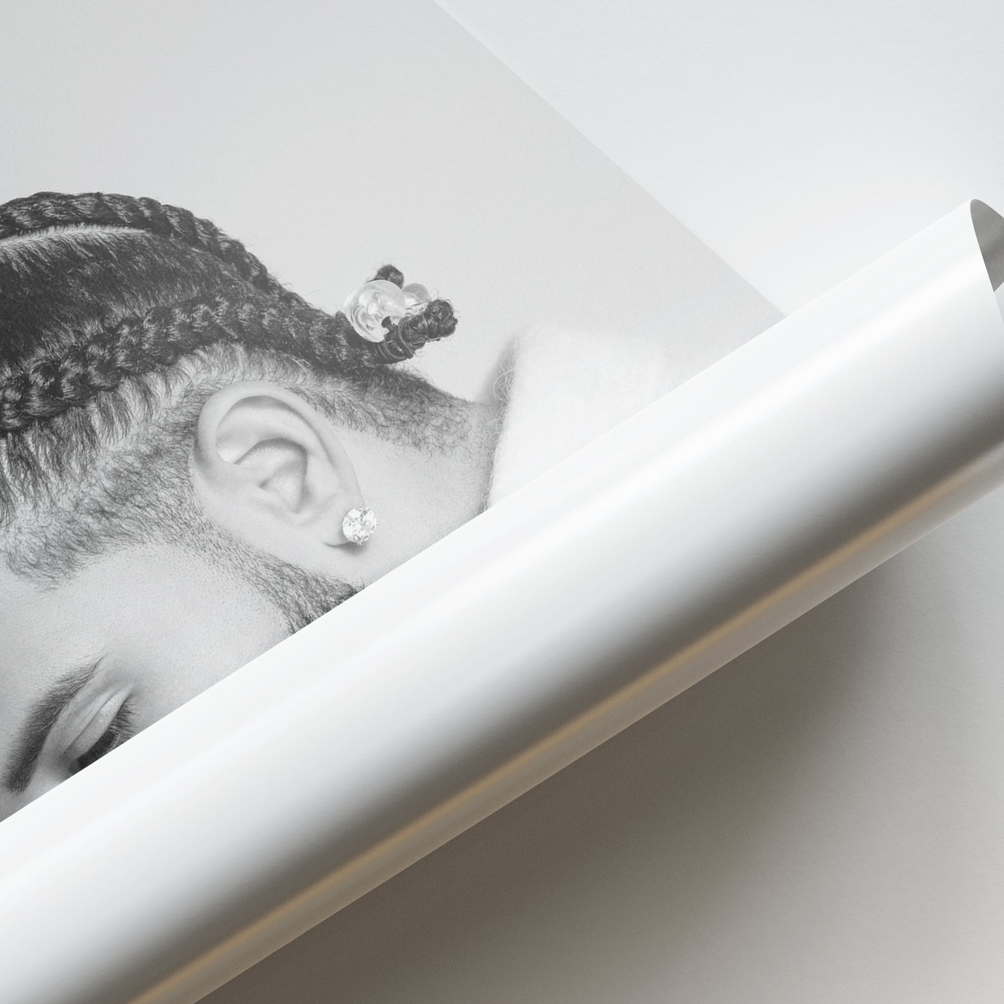 Drake B&W Poster