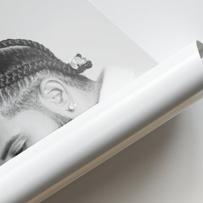 Drake B&W Poster