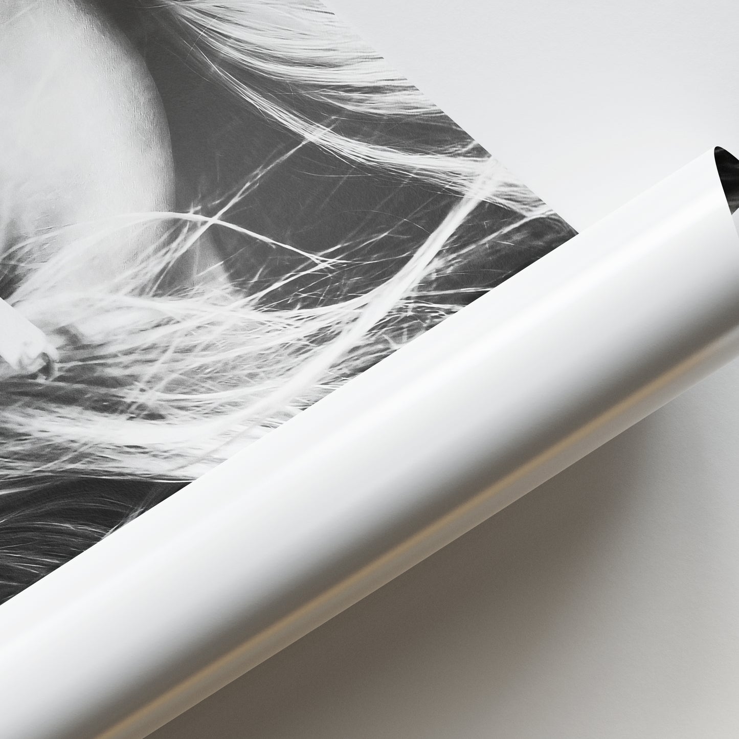 Kate Moss B&W Poster