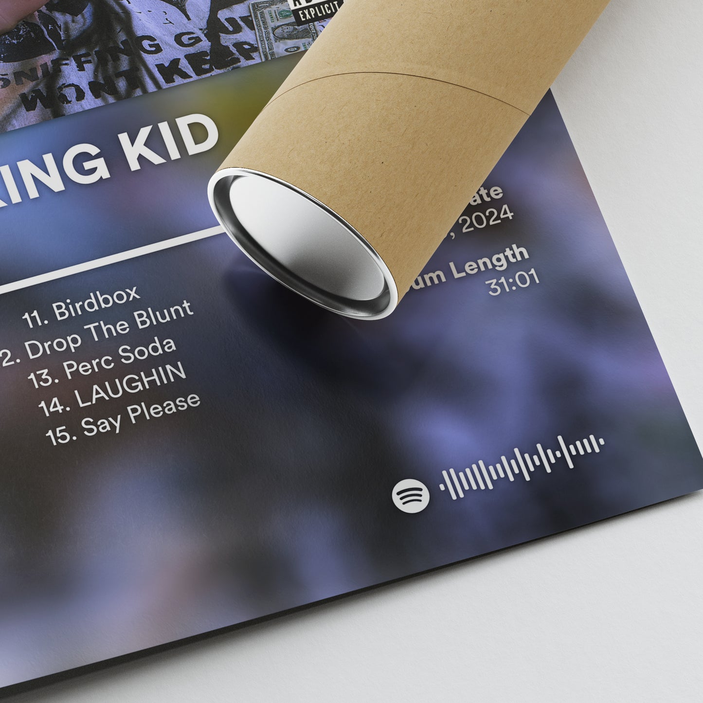 Nettspend BAD ASS FUCKING KID Album Poster