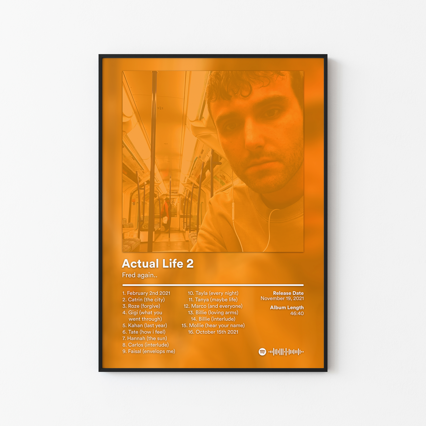 Fred again Actual Life 2 Album Poster