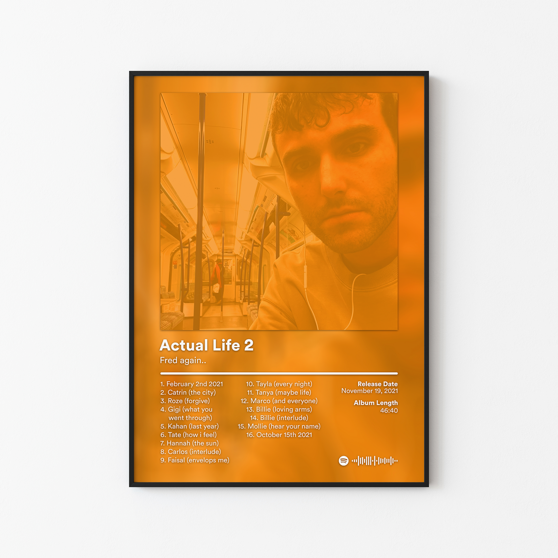 Fred again Actual Life 2 Album Poster
