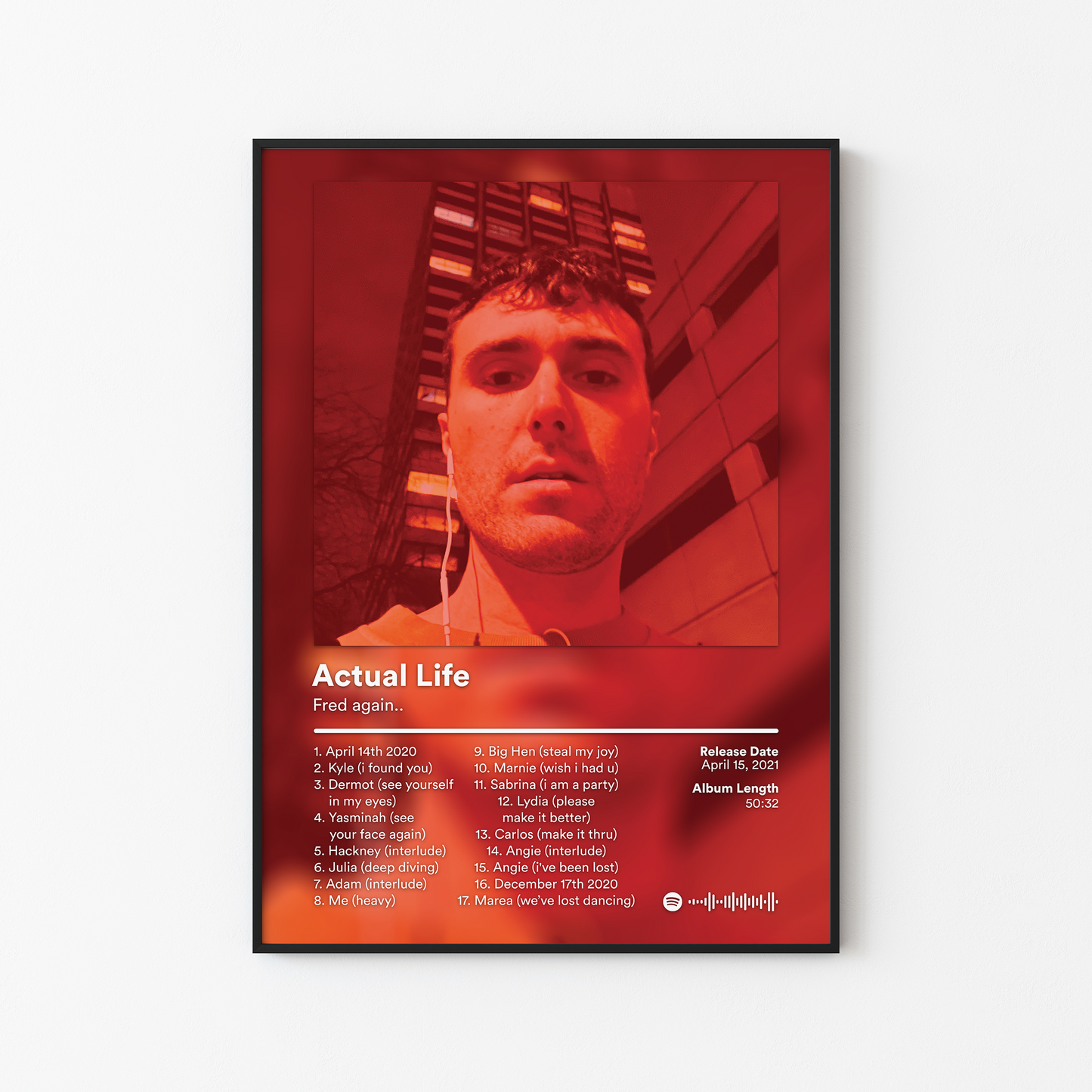 Fred again Actual Life Album Poster