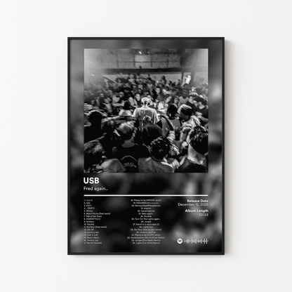 Fred again USB Album Poster