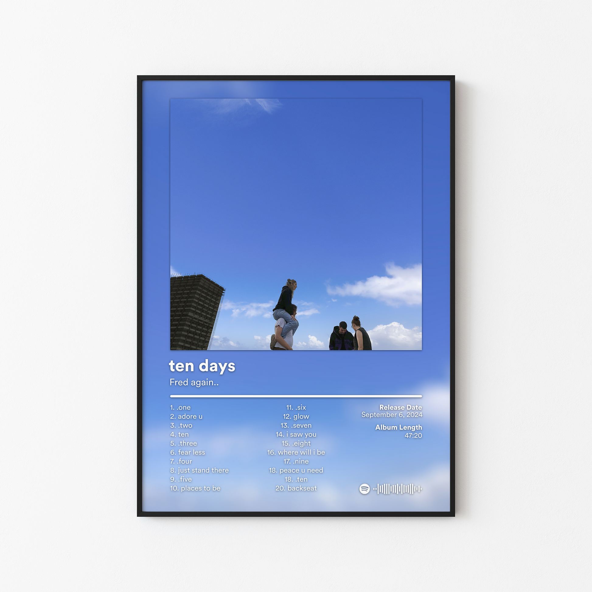 Fred again ten days Album Poster