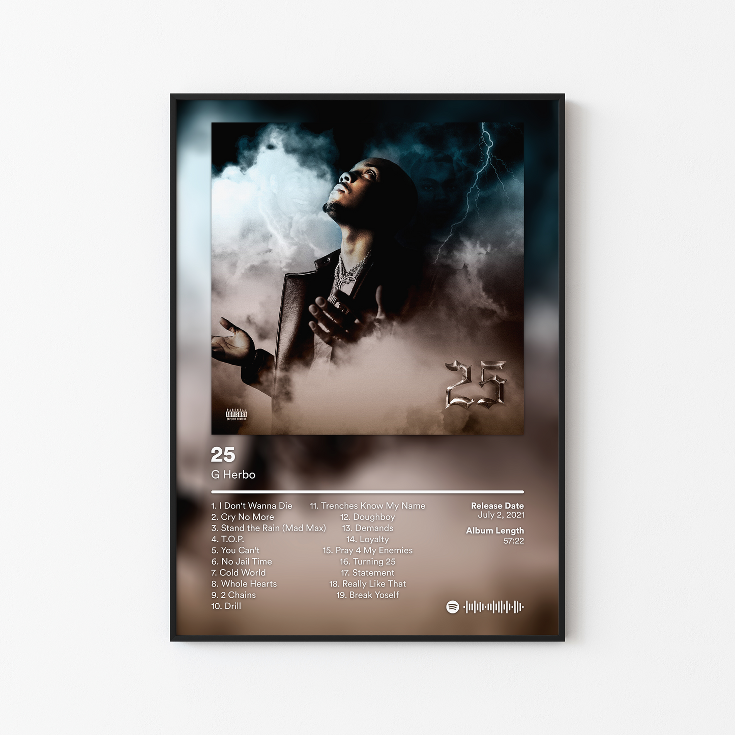 G Herbo 25 Album Poster
