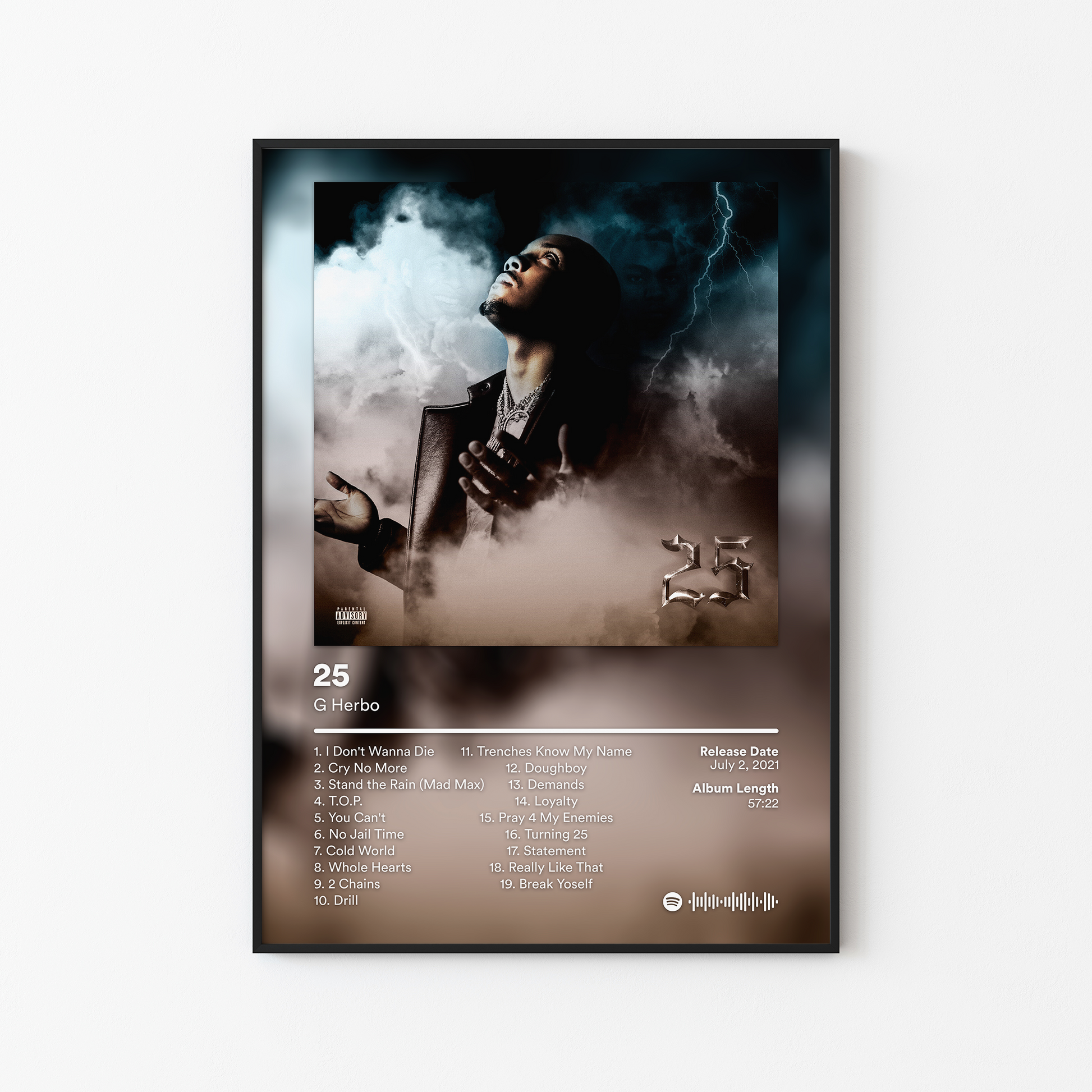 G Herbo 25 Album Poster