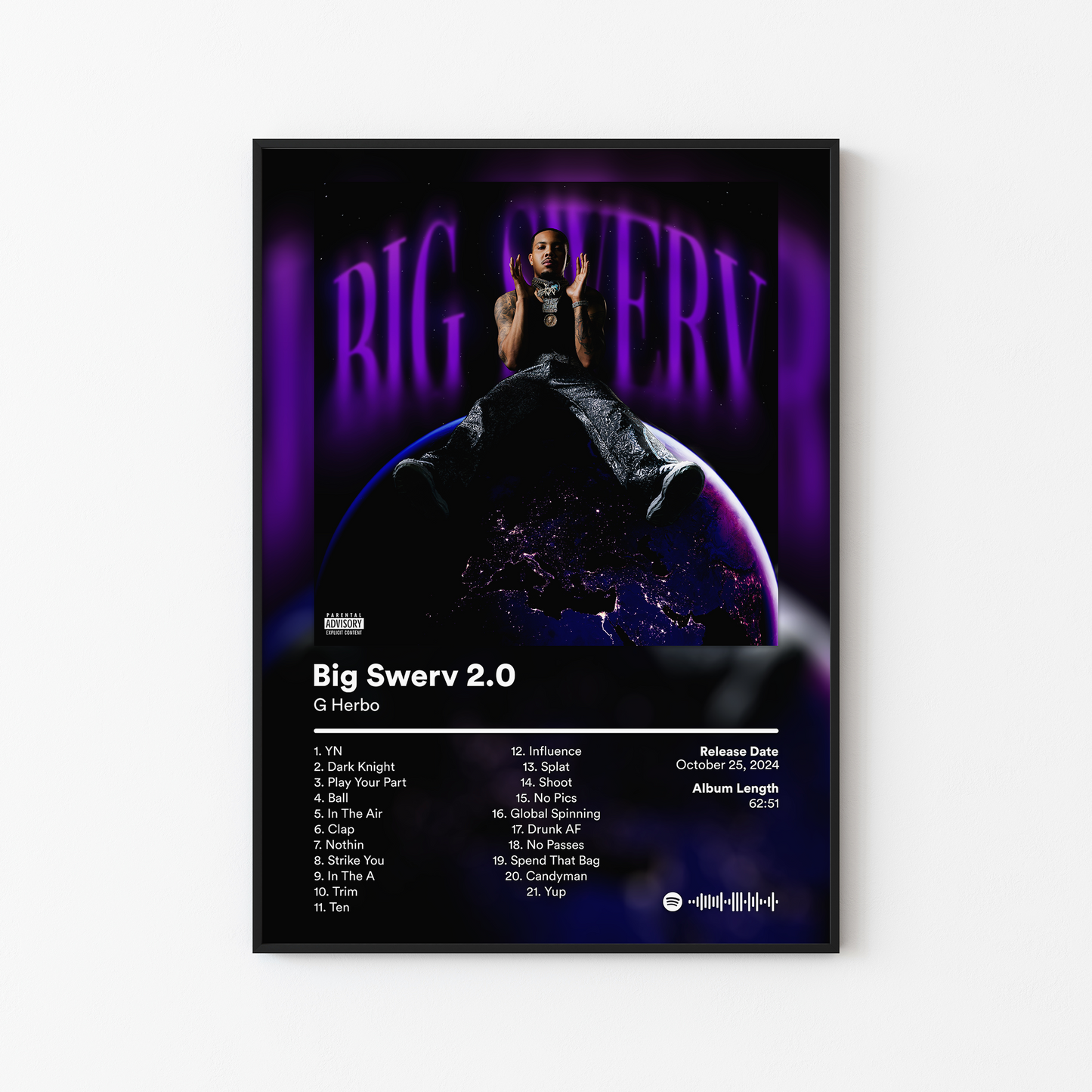 G Herbo Big Swerv 2.0 Album Poster