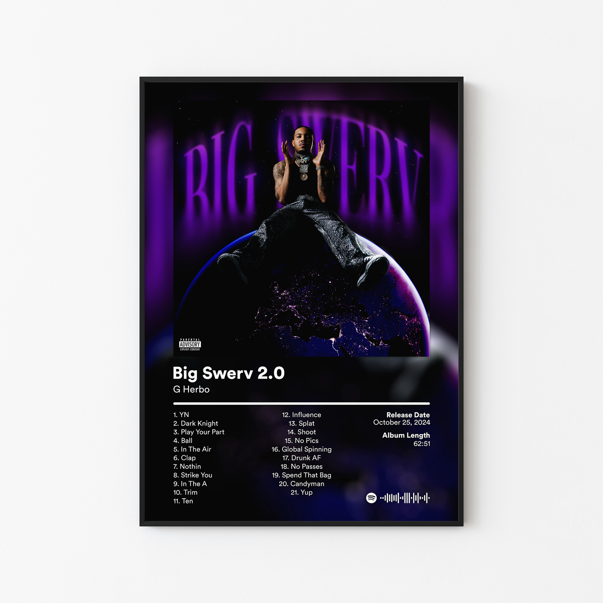 G Herbo Big Swerv 2.0 Album Poster