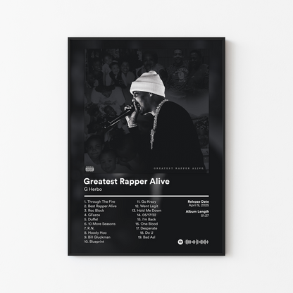 G Herbo Greatest Rapper Alive Album Poster