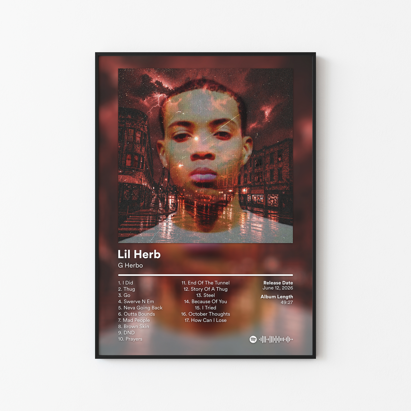 G Herbo Lil Herb: Lil Heroin Edition Album Poster