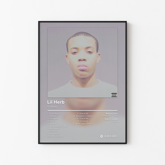 G Herbo Lil Herb Album Poster