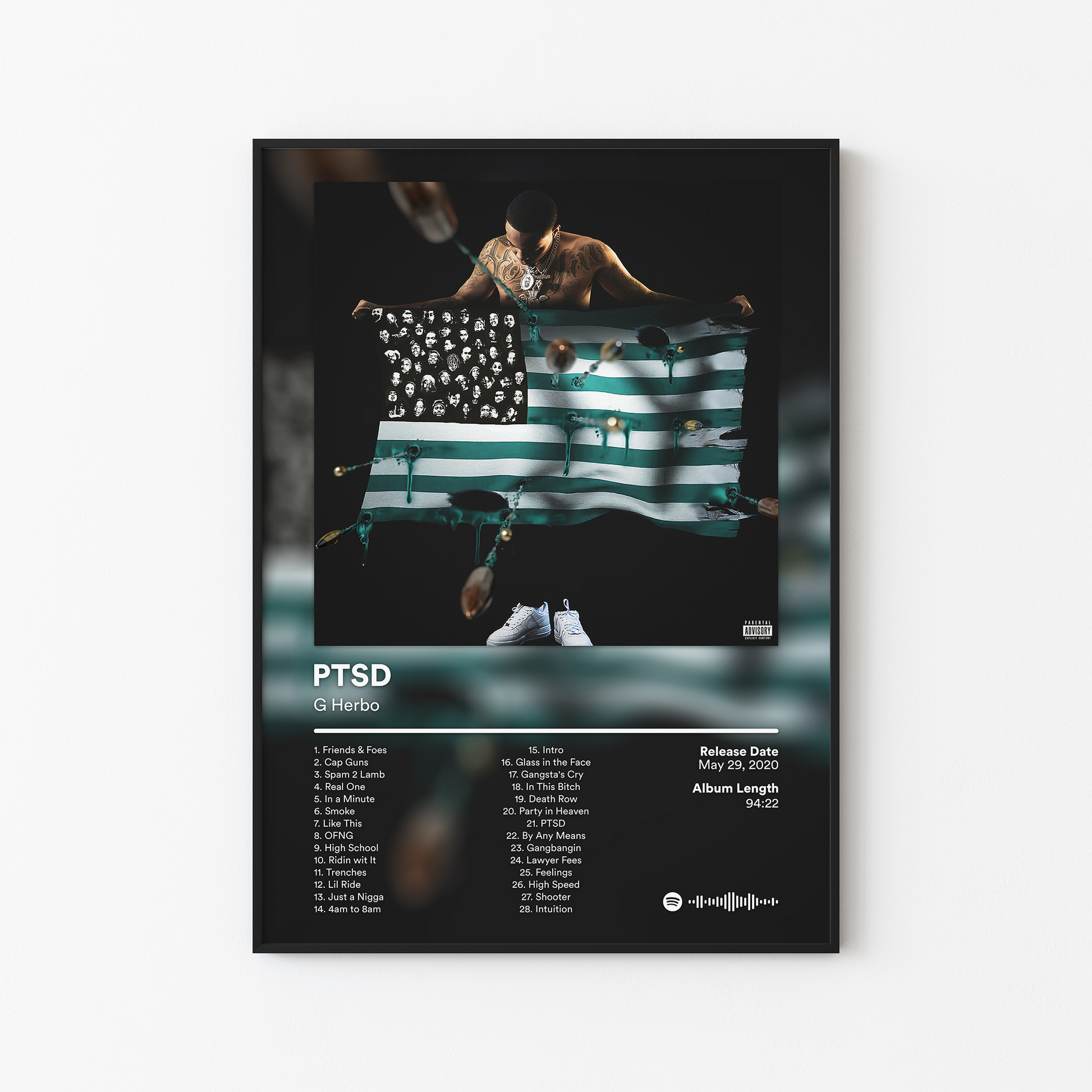 G Herbo PTSD Album Poster