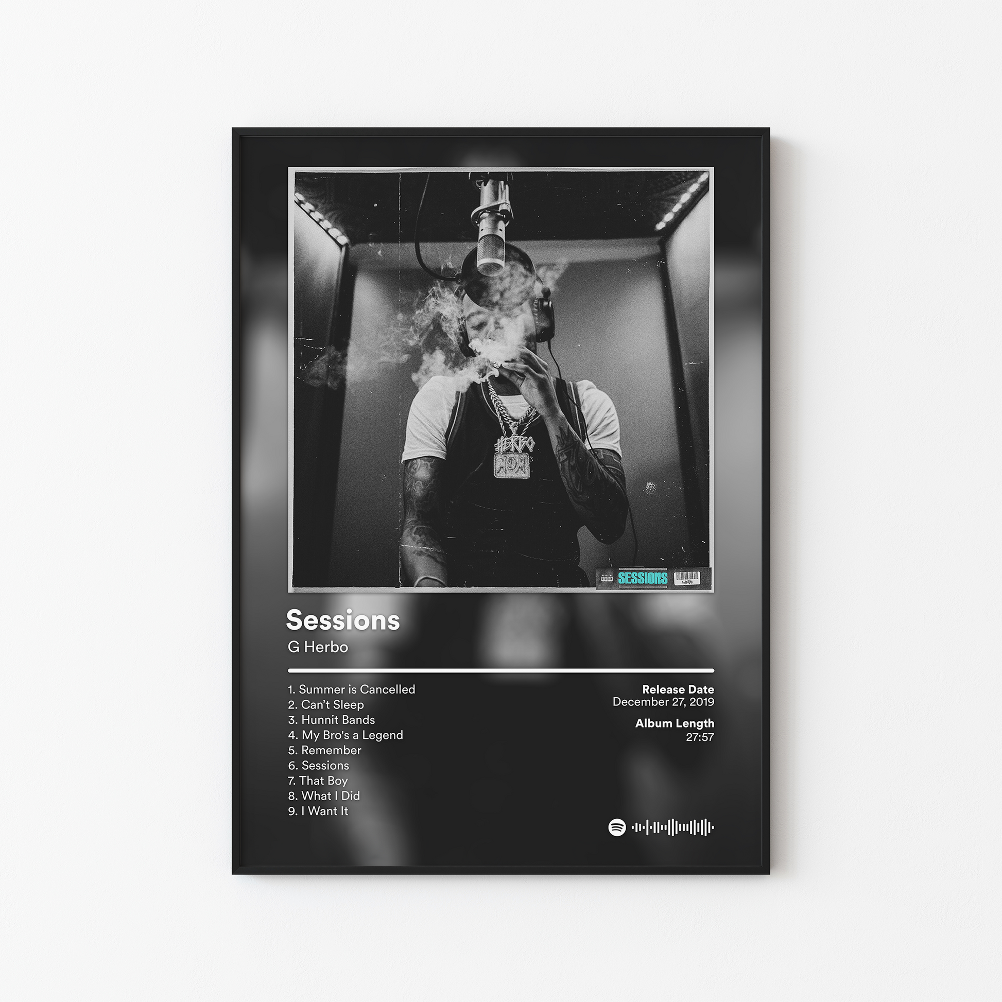 G Herbo Sessions Album Poster