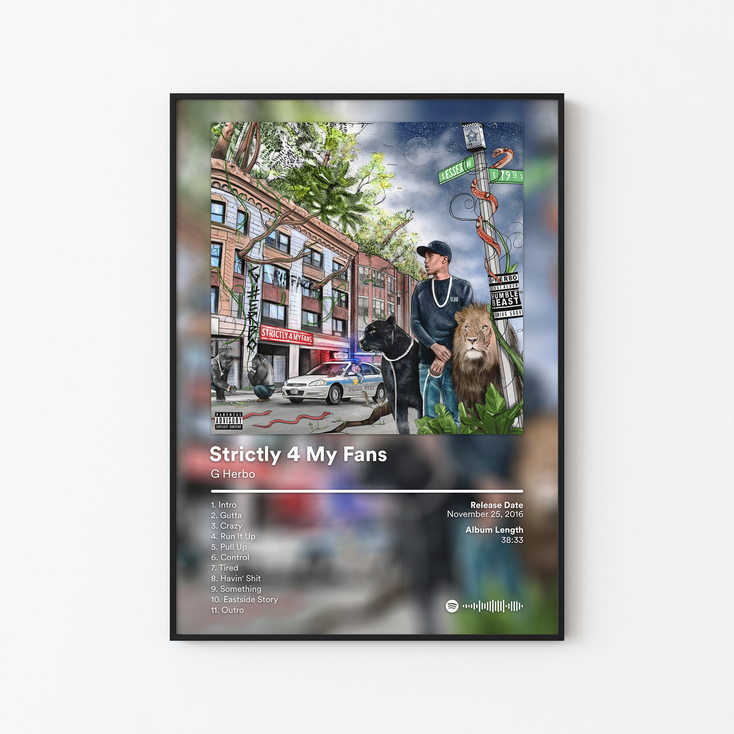 G Herbo Strictly 4 My Fans Album Poster