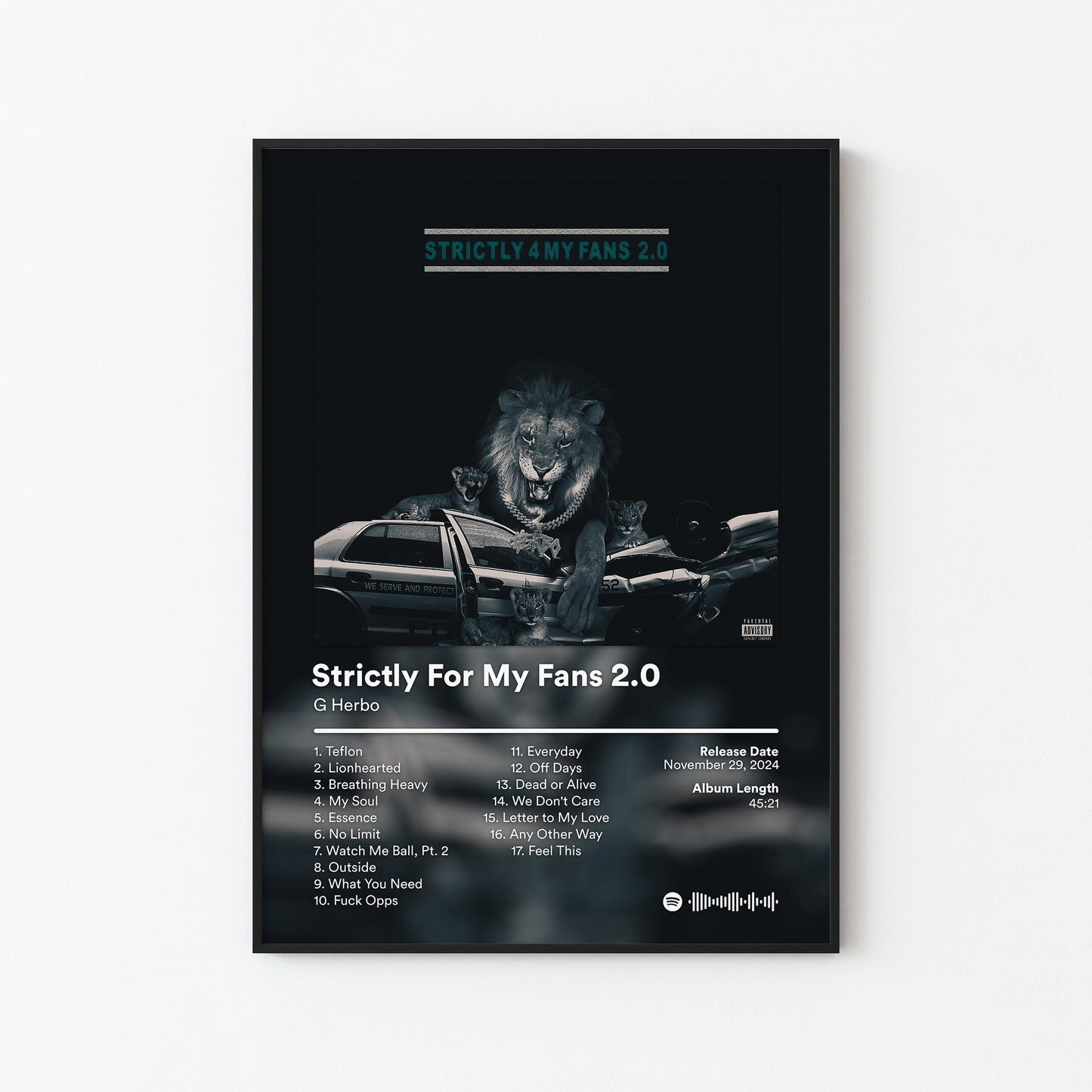 G Herbo Strictly For My Fans 2.0 Album Poster