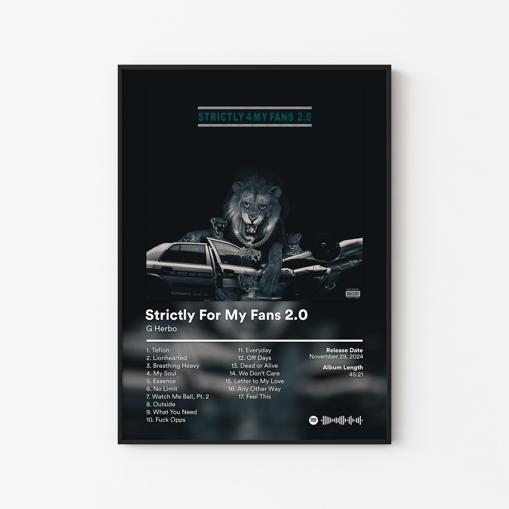 G Herbo Strictly For My Fans 2.0 Album Poster