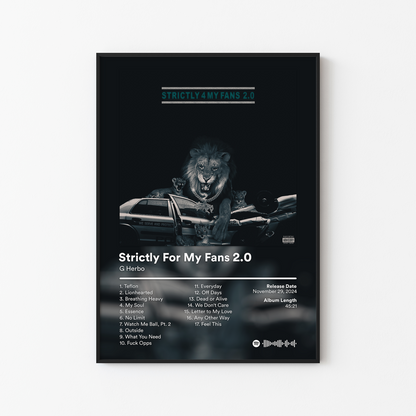 G Herbo Strictly For My Fans 2.0 Album Poster