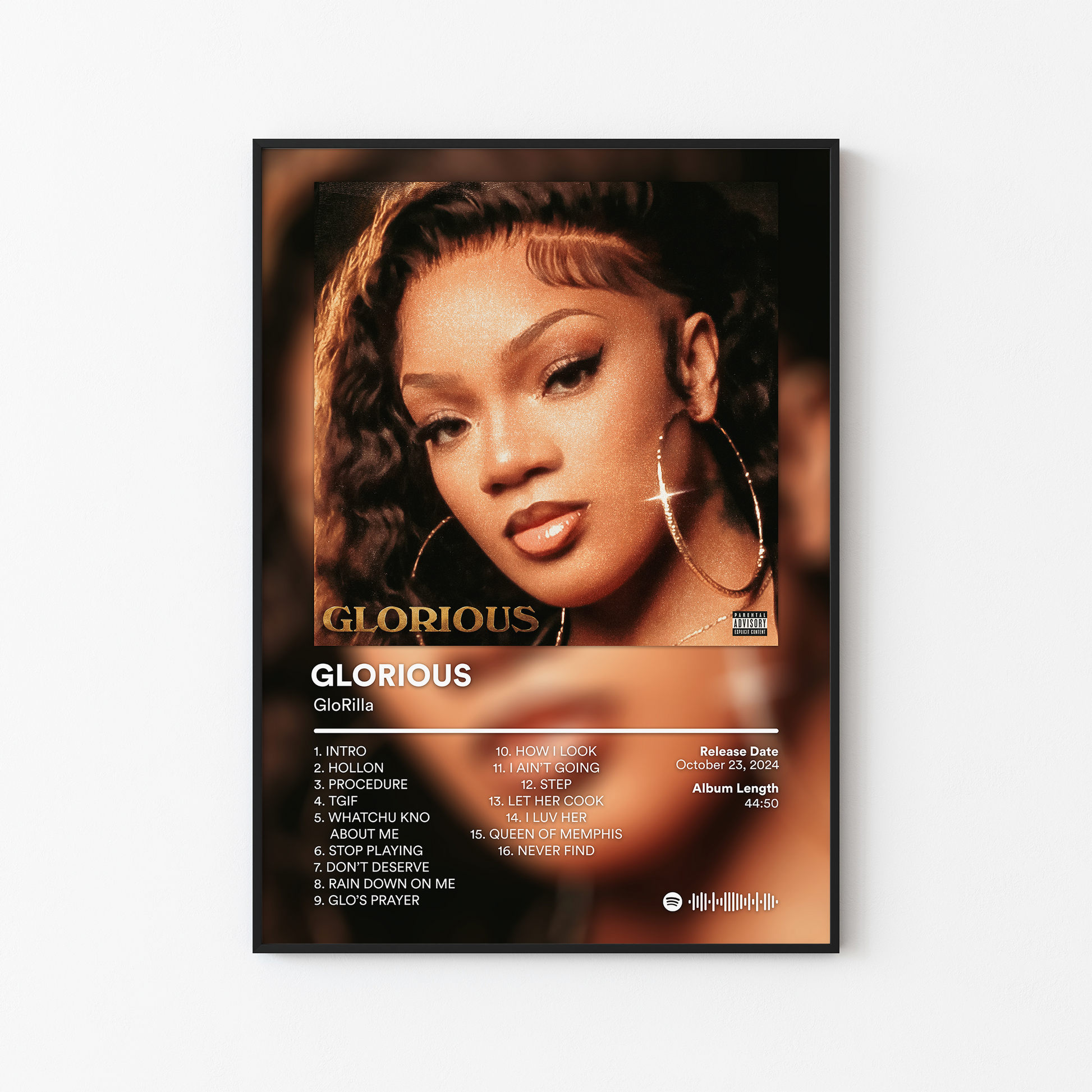 GloRilla GLORIOUS Album Poster